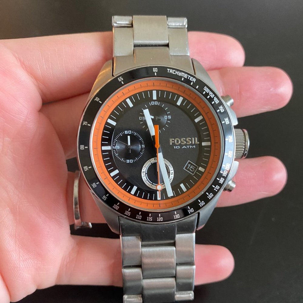 Fossil Chronograph Black Dial Men's Watch - CH2673